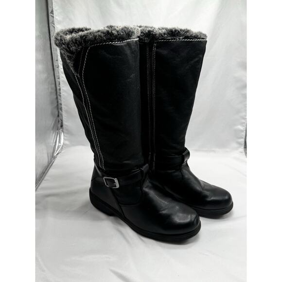 Womans Totes Paulee Riding Boots Sz 9 All Weather Footwear Black Full Zip Lined - Picture 1 of 11